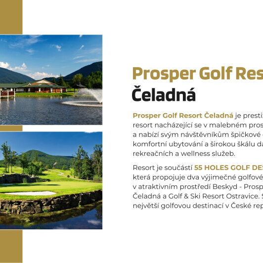 Prosper Golf Resort - místo pro Vaši akci