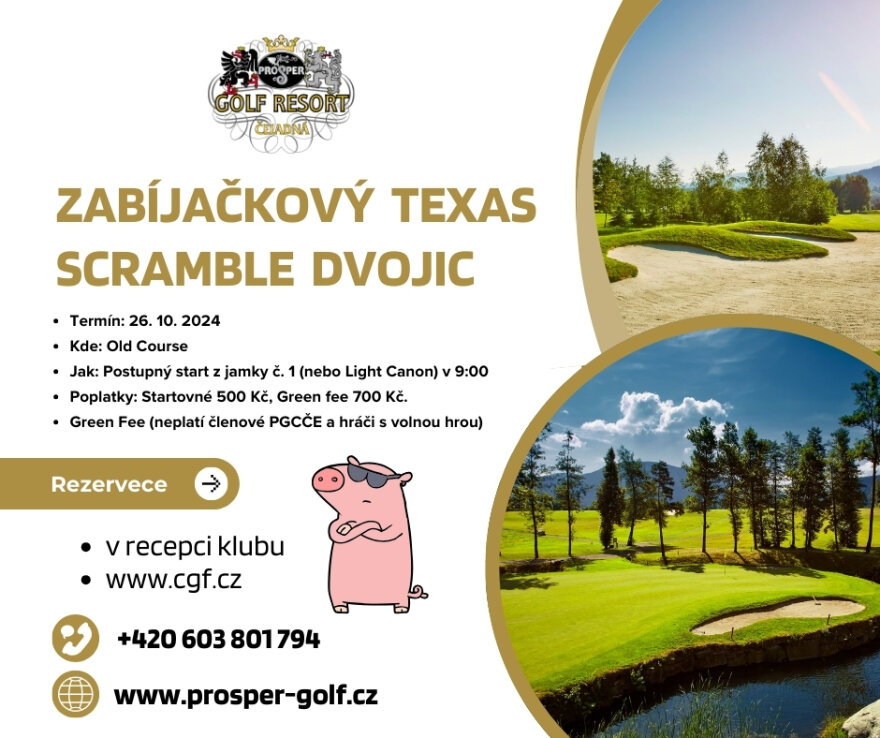 Zabíjačkový Texas Scramble Dvojic